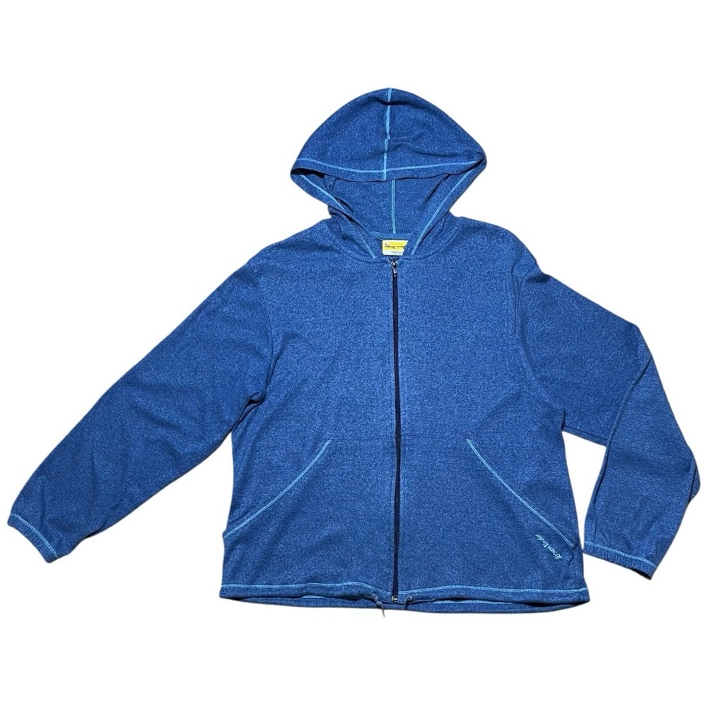 Down Under Wm’s Zip Hoodie In Blue Sz L